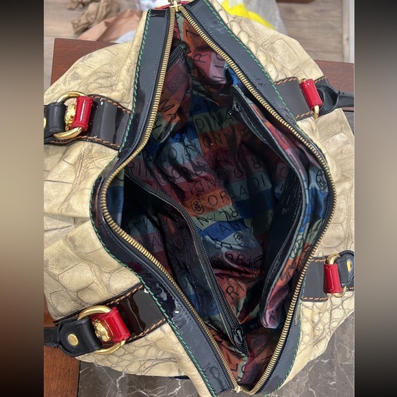 Marino Orlandi Beige Genuine Crocodile Leather Large Purse Tote Crossbod… - Picture 7 of 12